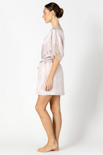 Load image into Gallery viewer, AGATHA NOSTALGIA SHORT SILK ROBE - Expect Lace
