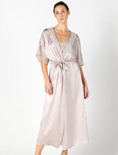 Load image into Gallery viewer, AGATHA NOSTALGIA LONG SILK ROBE - Expect Lace
