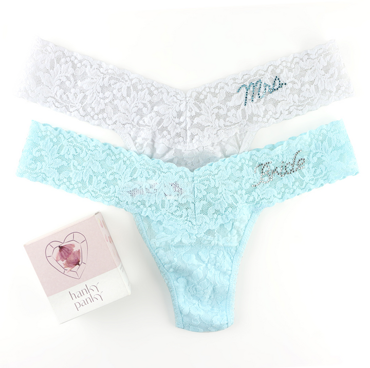 BRIDE LOW RISE THONG - Expect Lace