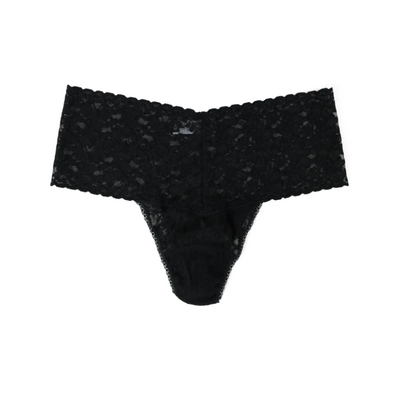 PLUS RETRO LACE THONG - Expect Lace