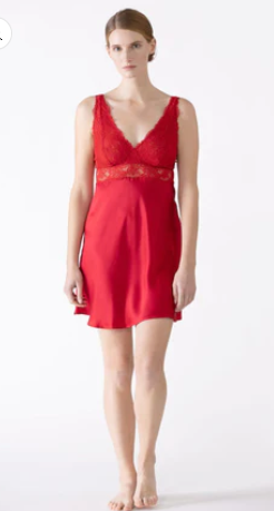 MORGAN ICONIC BUST-SUPPORT SILK CHEMISE - Expect Lace