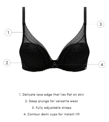 CHANTELLE DEEP V BRA - Expect Lace