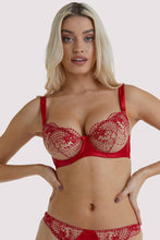 Load image into Gallery viewer, JULIE&#39;S ROSES UNDERWIRE BRA ROSE RED - Expect Lace

