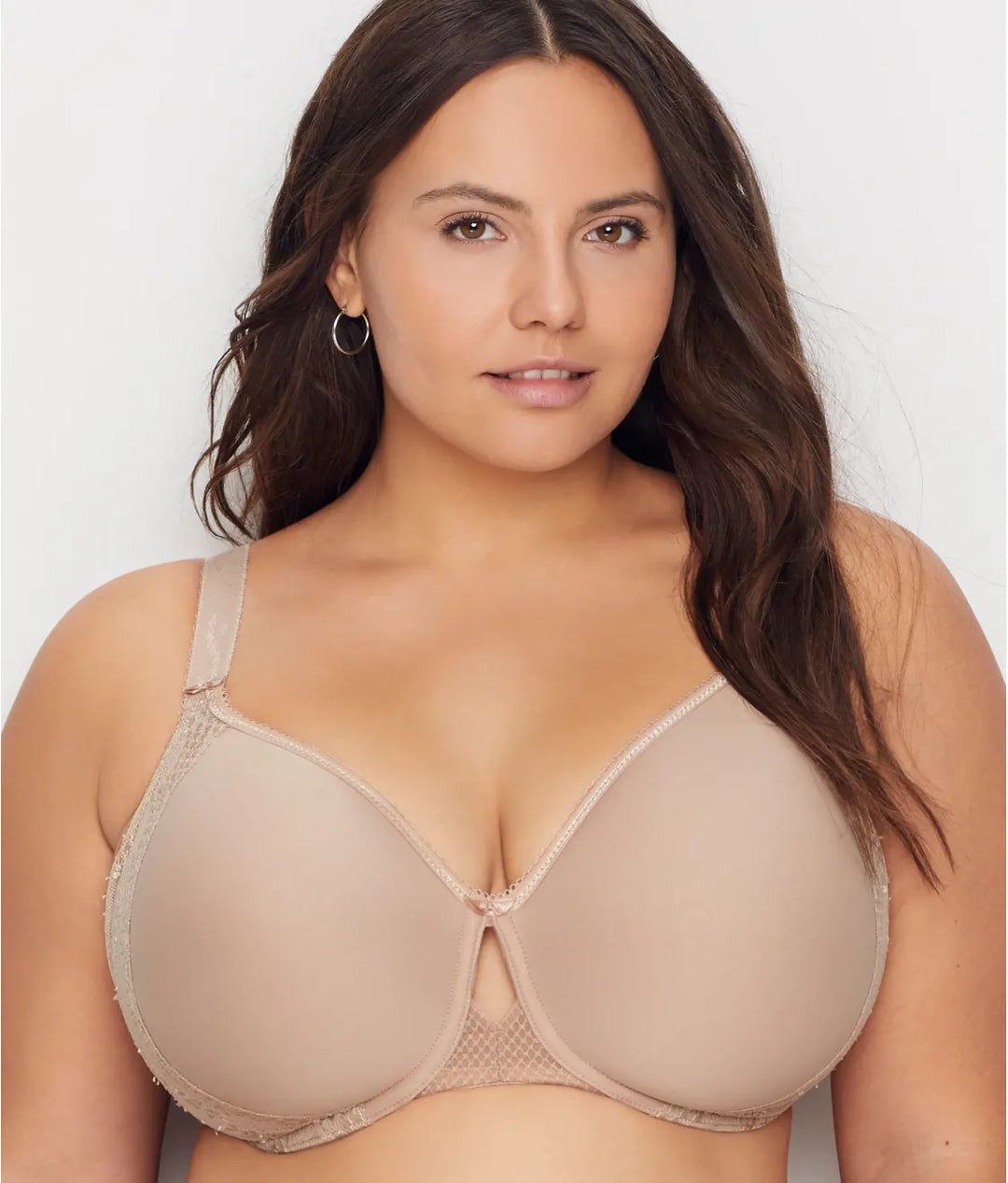 Elomi Charley Fawn Underwire Moulded Spacer Bra EL4383 Fawn Womens Lingerie
