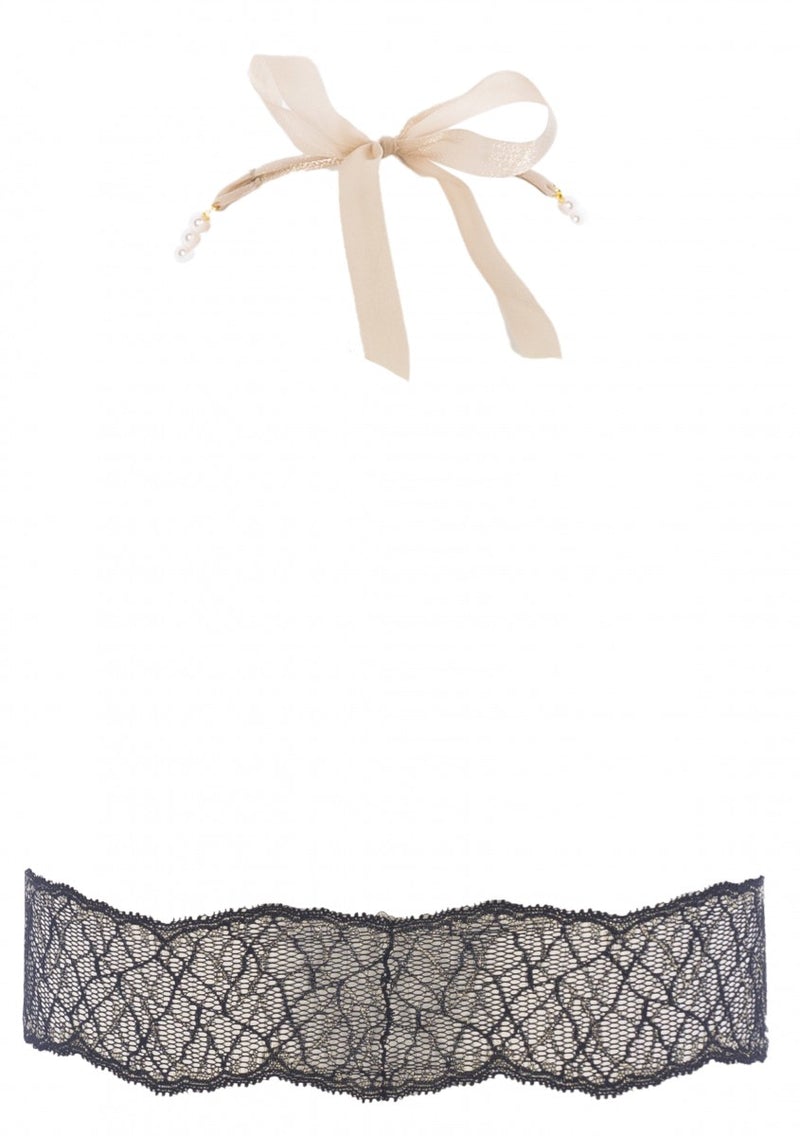 SYDNEY PEARL HALTER BRALETTE - Expect Lace