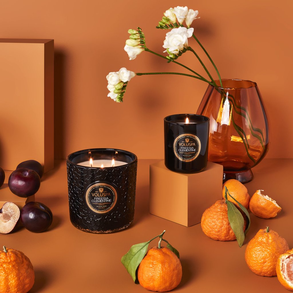 VOLUSPA FREESIA CLEMENTINE PETITE JAR CANDLE - Expect Lace